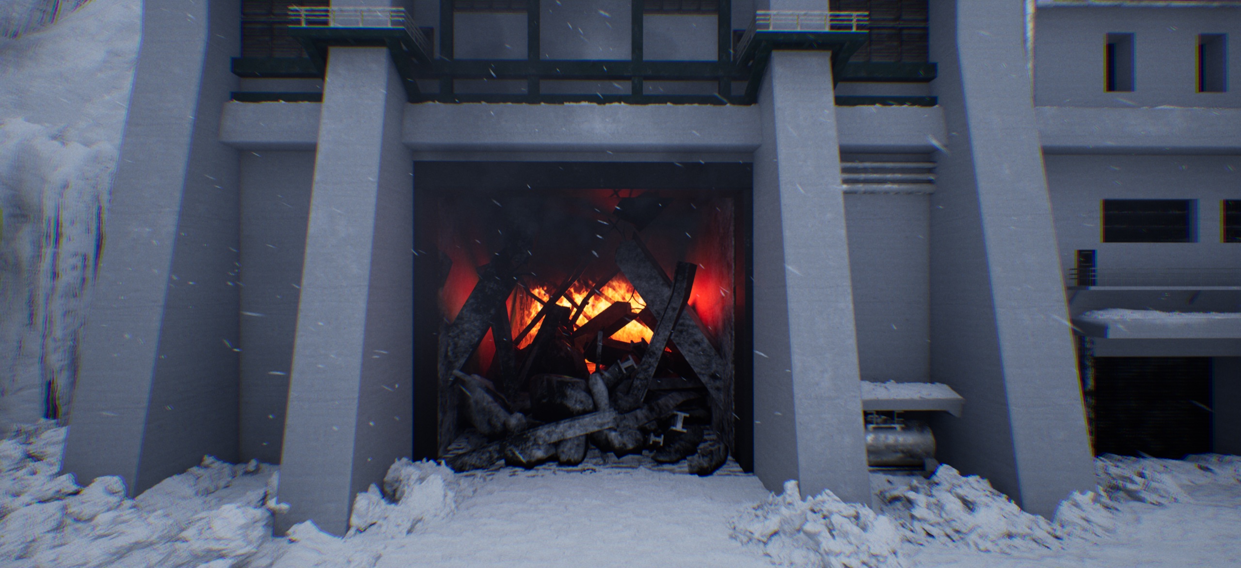 Metal Gear Solid 4 Old Snake cinematic recreated in Unreal Engine 5 — Free Bird tribute — frame 2
